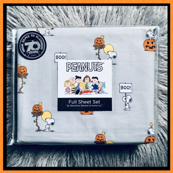 Berkshire Peanuts Snoopy Great Pumpkin Full Sheets - Picture 9 of 11